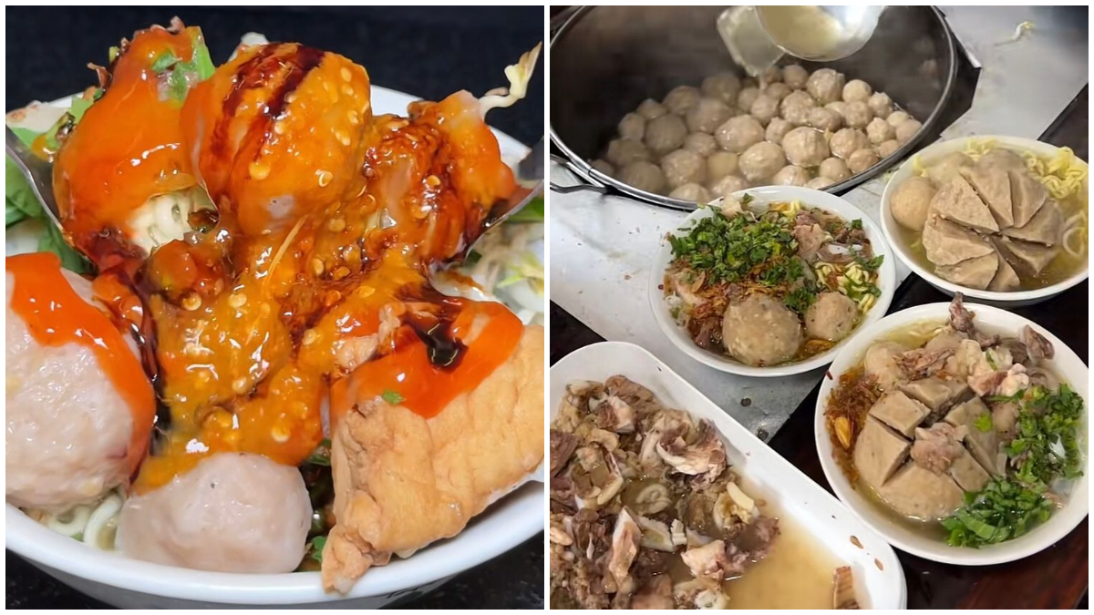 Menu Bakso Booms di Jl. Pakuan No. 33 RT.02/RW.06, Tegallega, Kecamatan Bogor Tengah, Kota Bogor.