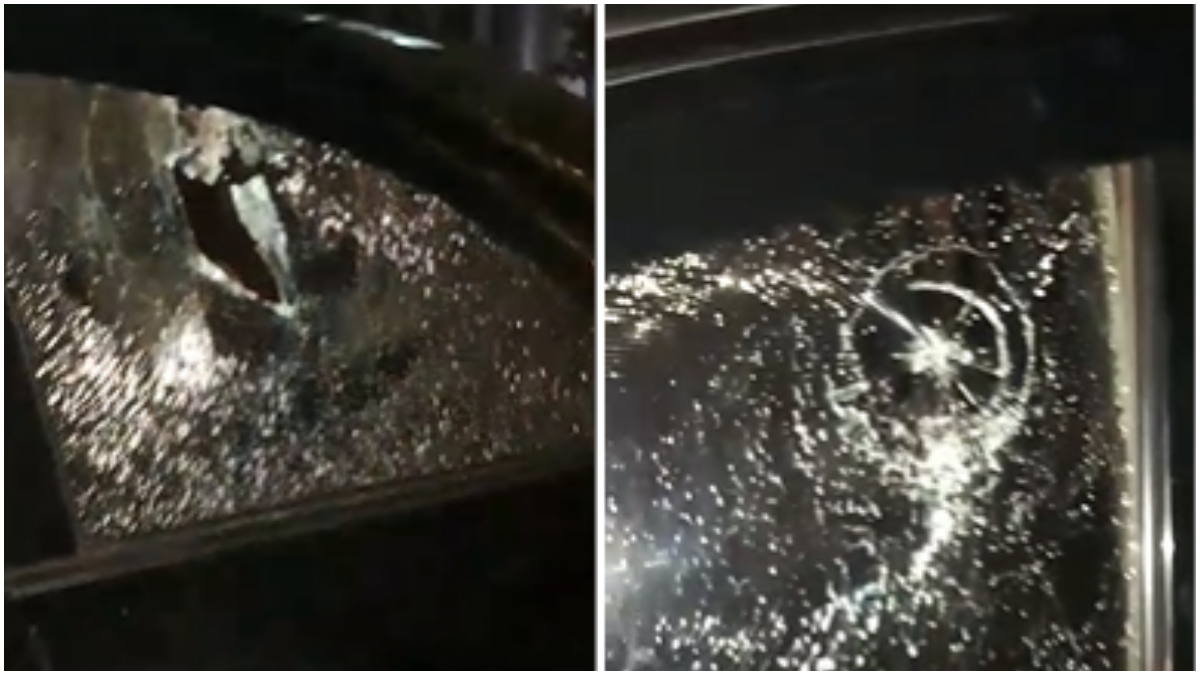 Kondisi mobil milik ketua Karang Taruna Kabupaten Bogor Heri Gunawan.