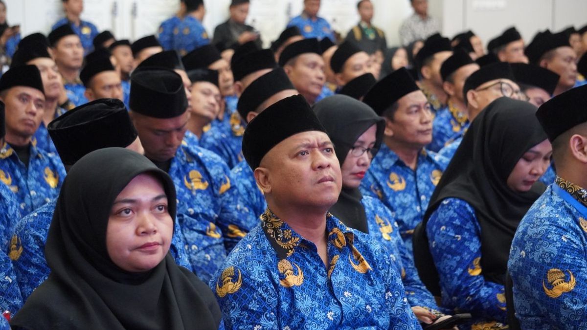 Pelantikan 13.224 PPPK Kemenag sekaligus pengukuhan Dewan Pengurus KORPRI Kemenag periode 2025-2030, Selasa (14/10/2025) di Gedung Kementerian Agama, Jakarta.