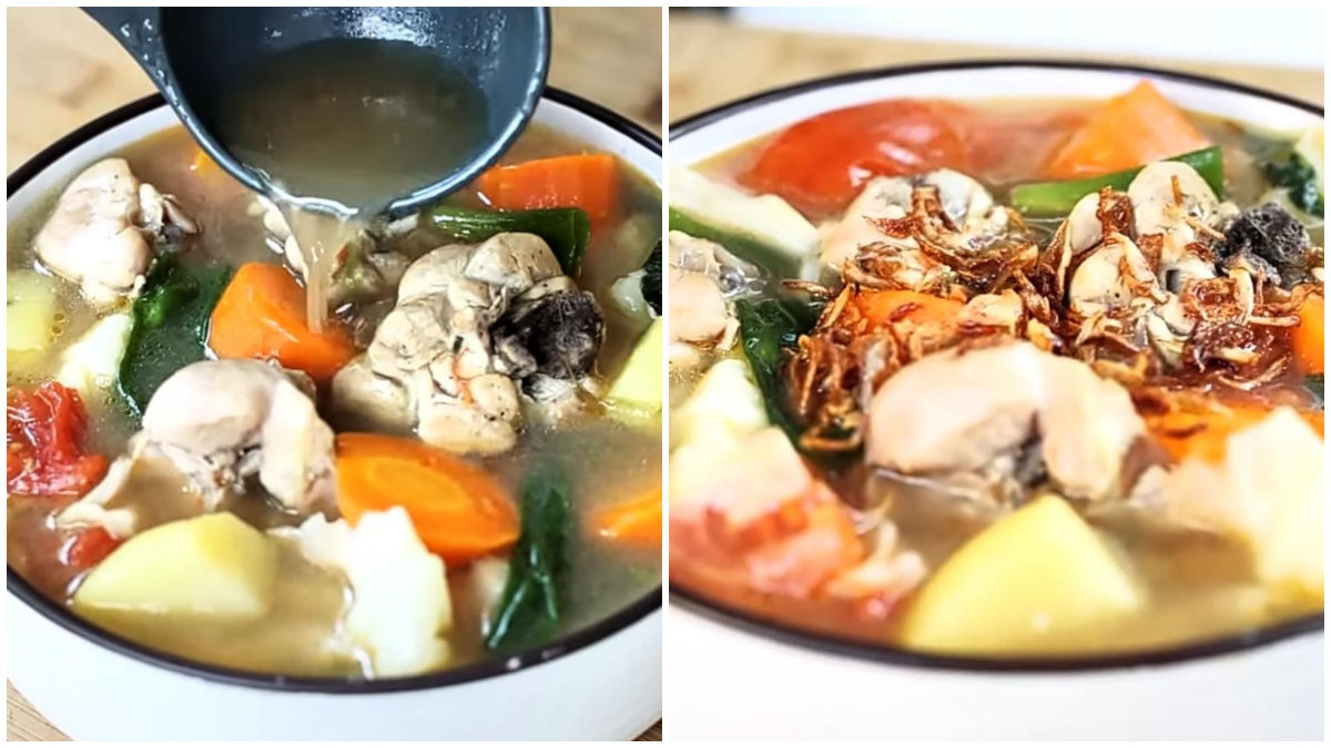 Resep Rahasia Sup Ayam Gurih dan Segar ala Chef Devina Hermawan.