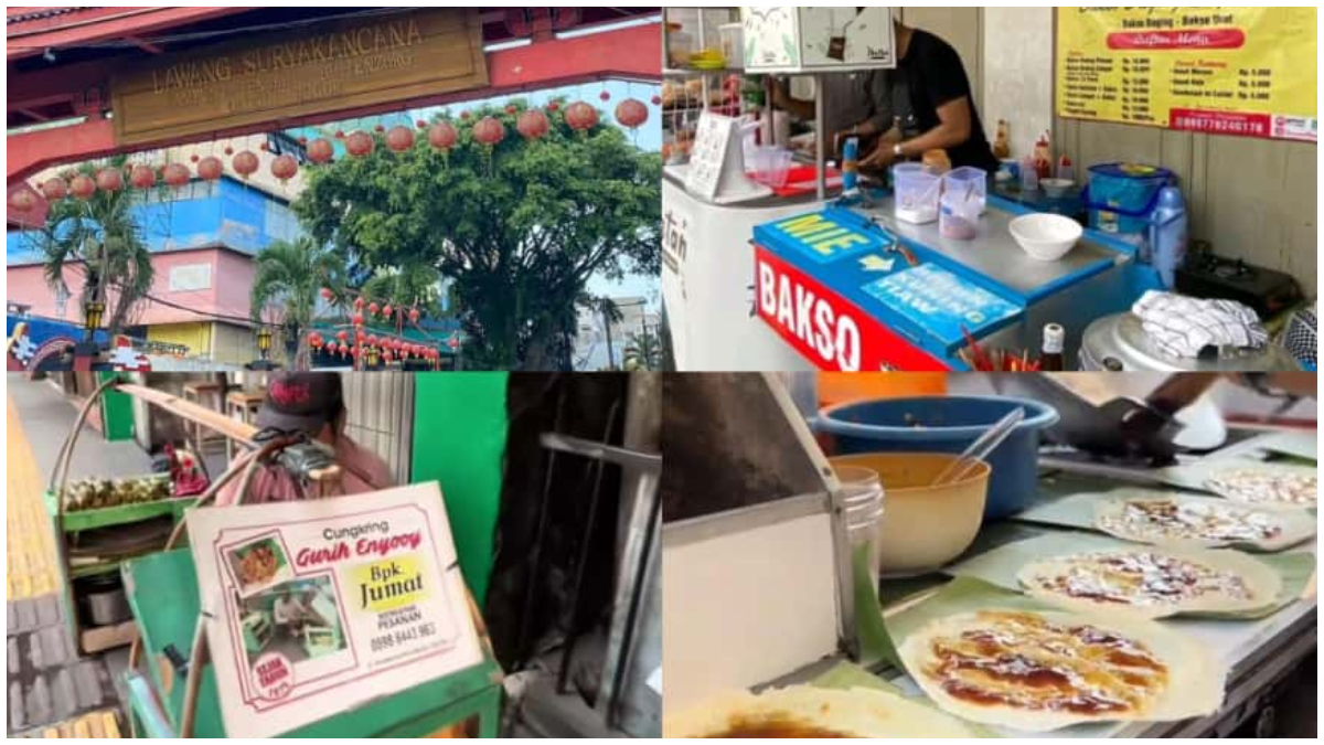 Sejumlah jajanan dan kuliner legendaris di kawasan Suryakencana Bogor.
