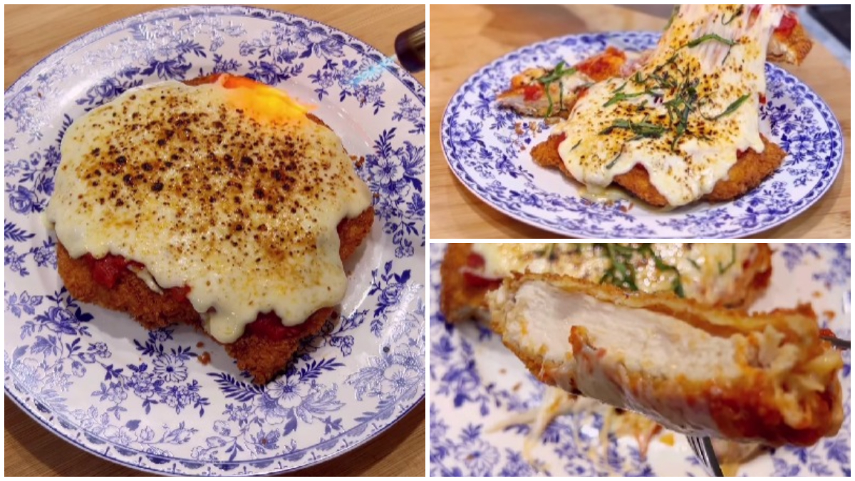 Penampilan Chicken Parmigiana dari Chef Jesselyn MCI.