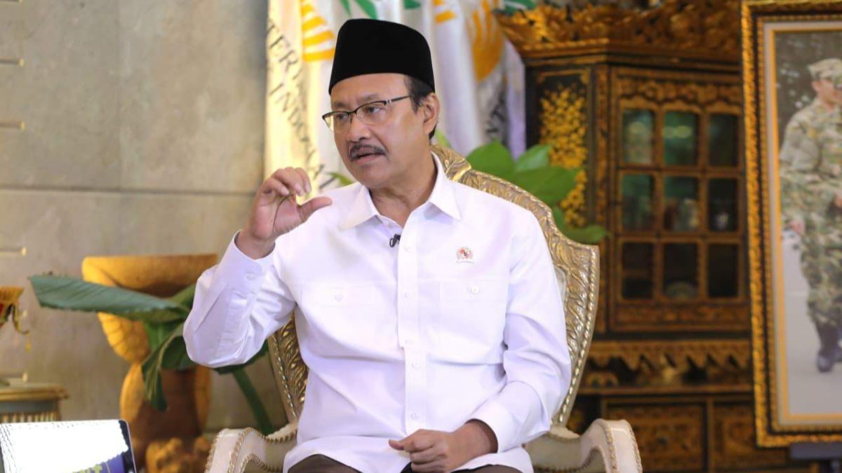 Menteri Sosial Saifullah Yusuf (Gus Ipul) saat menyampaikan arah kebijakan Presiden Prabowo dalam membela kalangan bawah atau masyarakat miskin dan miskin ekstrem.