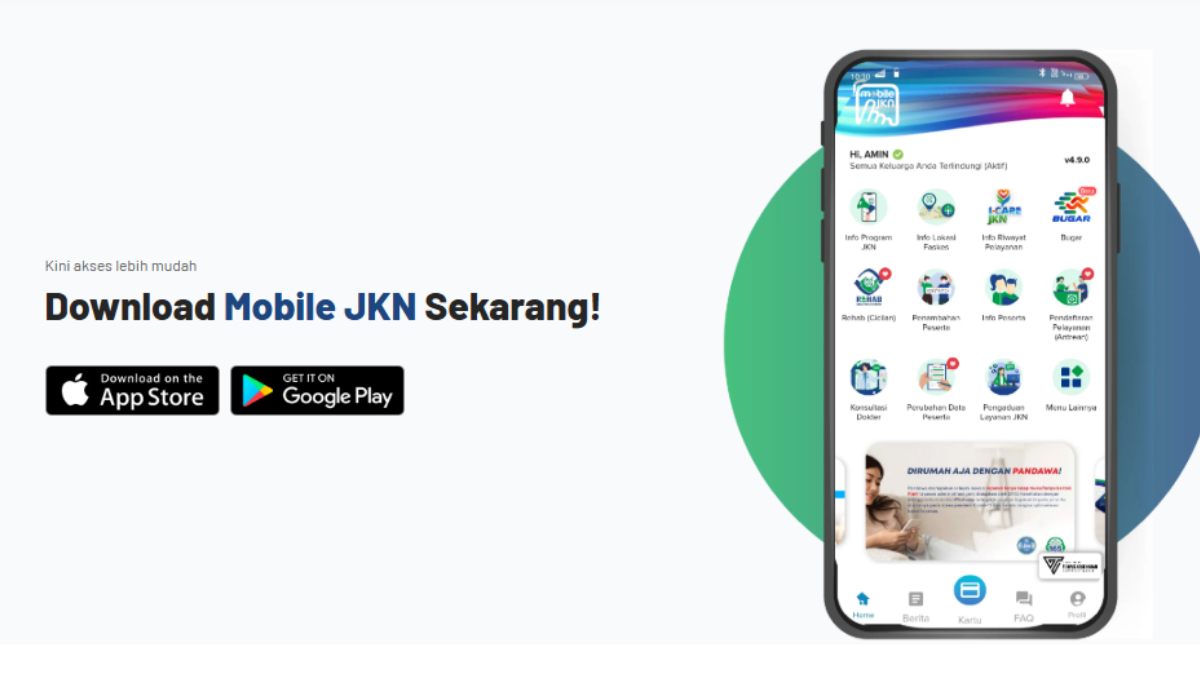 Ilustrasi aplikasi Mobile JKN