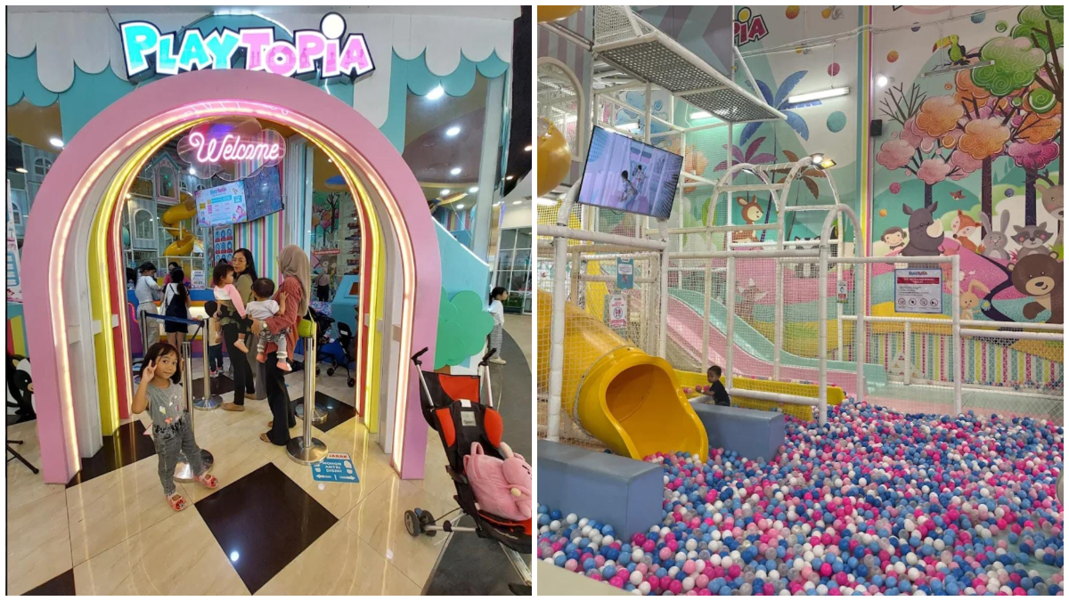 Suasana di area Playtopia Bogor.