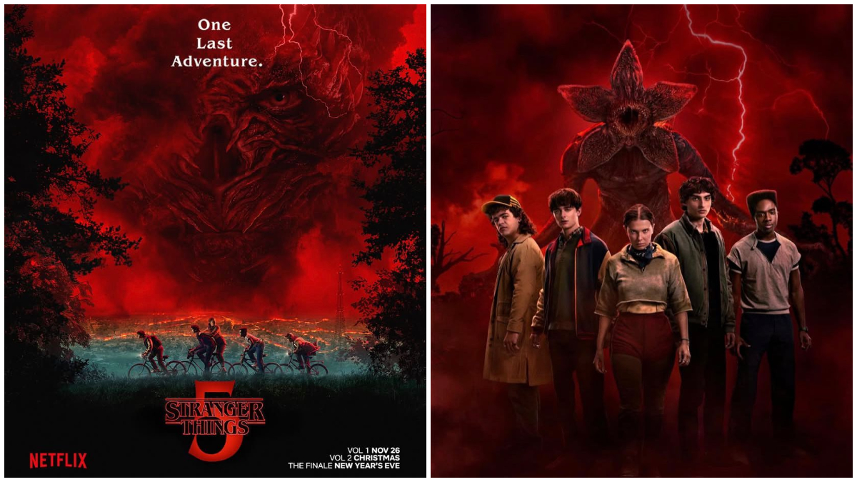 Poster serial Stranger Things di Netflix.