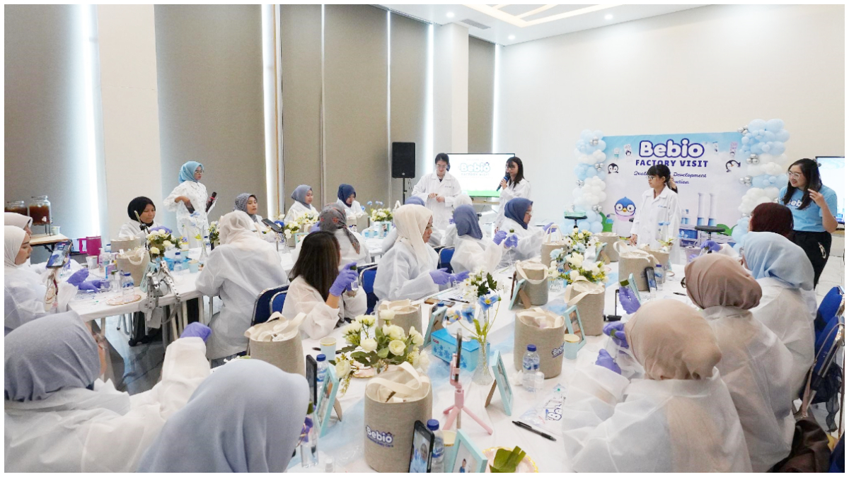 Suasana kegiatan faktory visit di Pabrik Bebio.