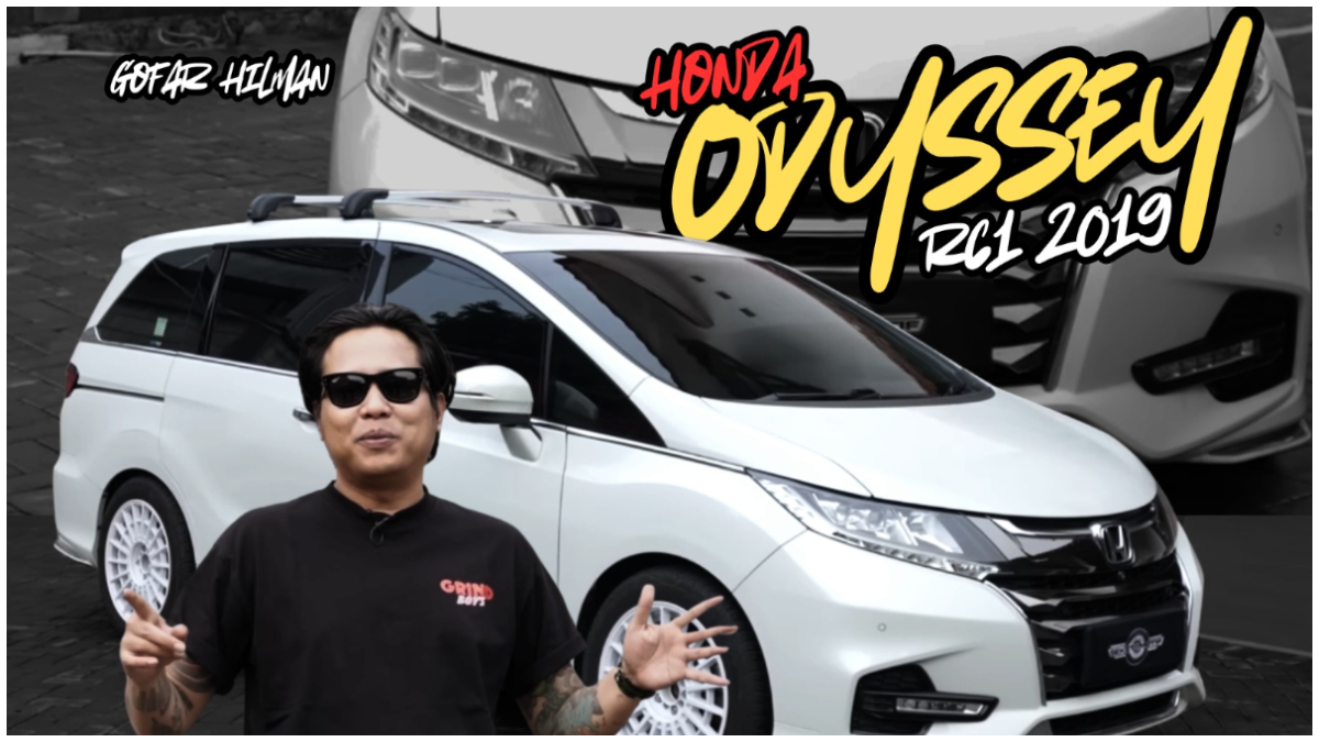 Youtube Gofar Hilman saat mereview&nbsp;&nbsp;Honda Odyssey RC1 keluaran tahun 2019.