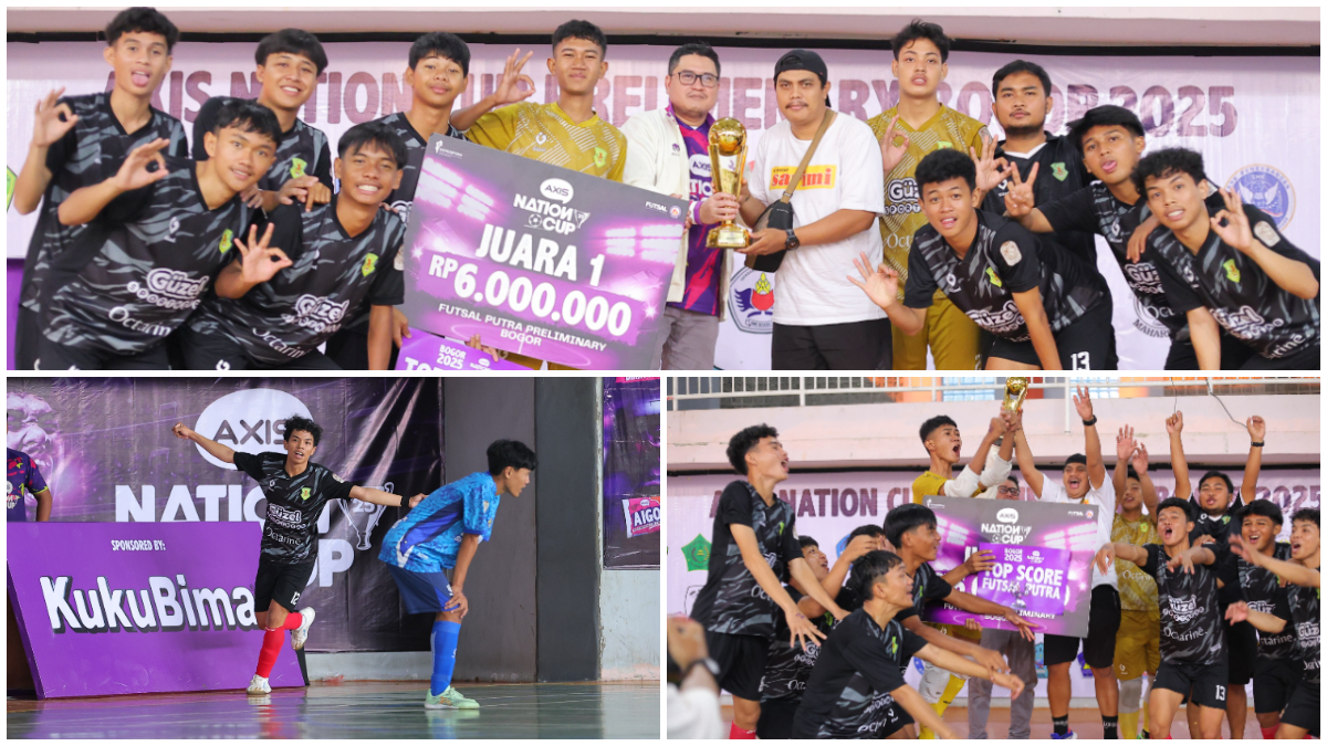 Detik-detik Tim Futsal Putra SMAN 3 Cibinong Bogor meraih Juara 3 Nasional AXIS Nation Cup 2025