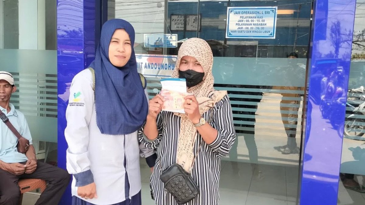 Ilustrasi pengambilan dana bansos