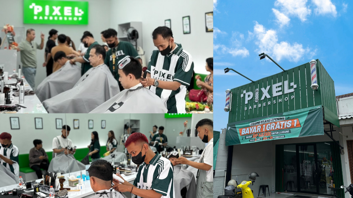 Pixel Barbershop kini hadir di Kota Bogor teparnya di Jalan Raya Taman Cimanggu Nomor&nbsp;20, Kedung Waringin, Tanah Sereal.