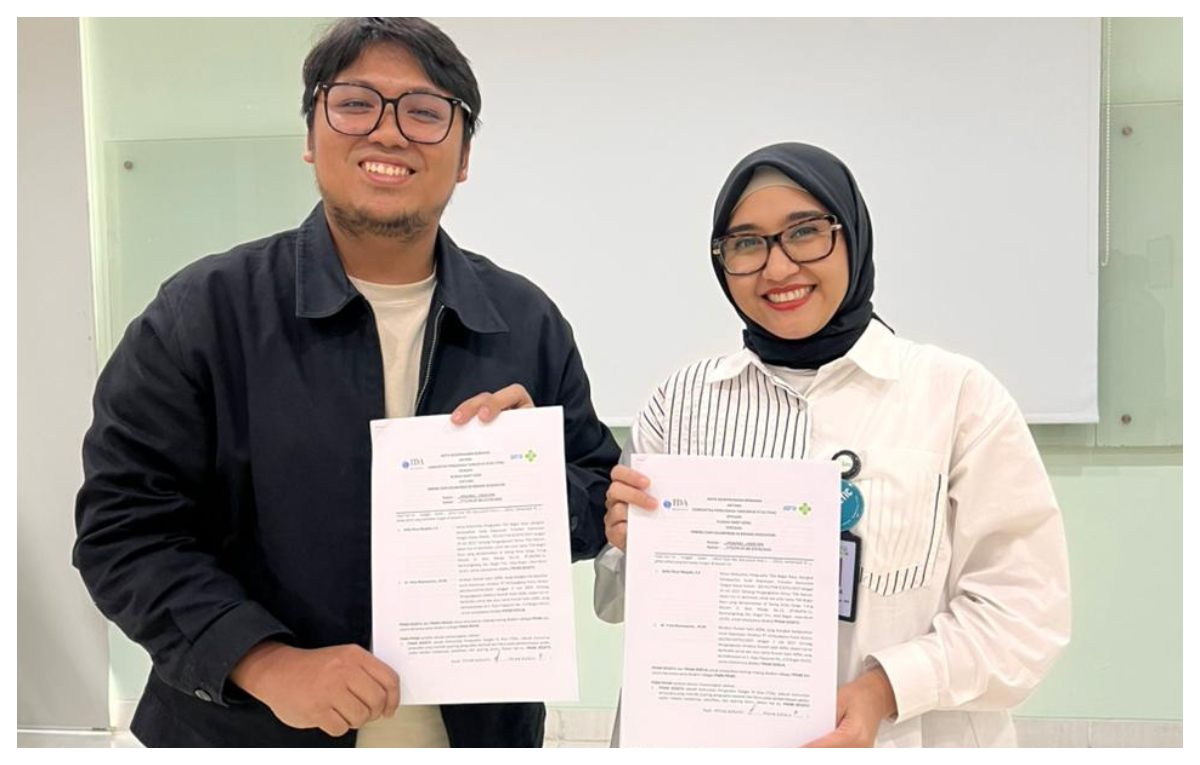 Ketua TDA Bogor Raya Azfar Reza Muqafa dan Dirut RS Azra dr. Irma&nbsp;Rismayanty&nbsp;M.M.