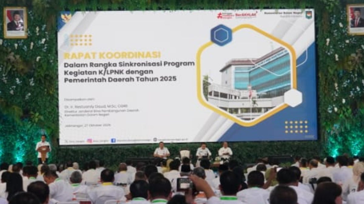 Rapat koordinasi dalam rangka sinkronisasi program kegiatan K/LPNK dengan Pemerintah Daerah tahun 2025.&nbsp;