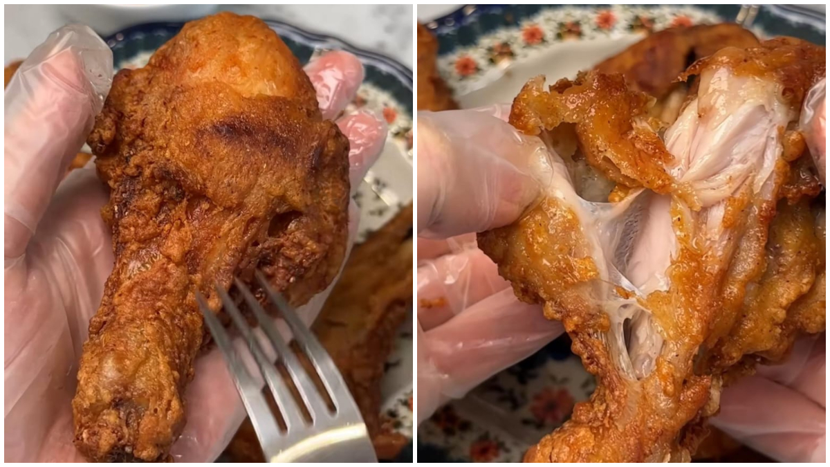 Tampilan Ayam Goreng Kipas yang gurih dan juicy.