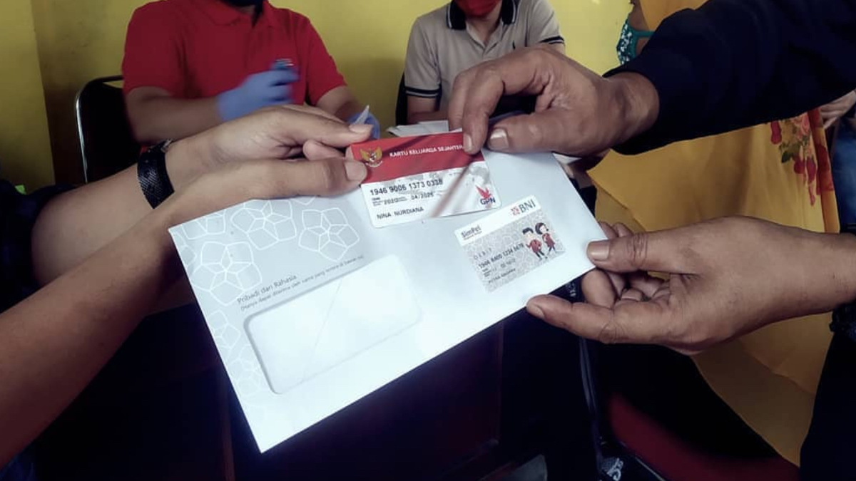 Ilustrasi penyaluran bansos PKH BPNT