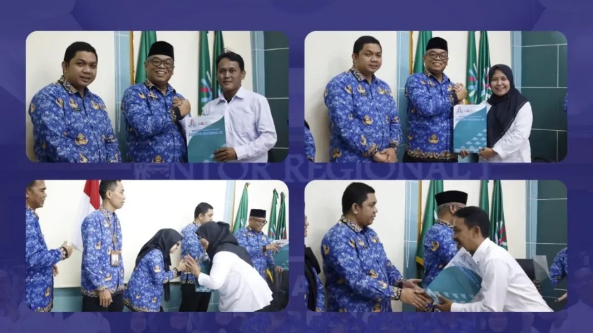 Pelantikan 30 PPPK paruh waktu di lingkungan Kanreg III BKN