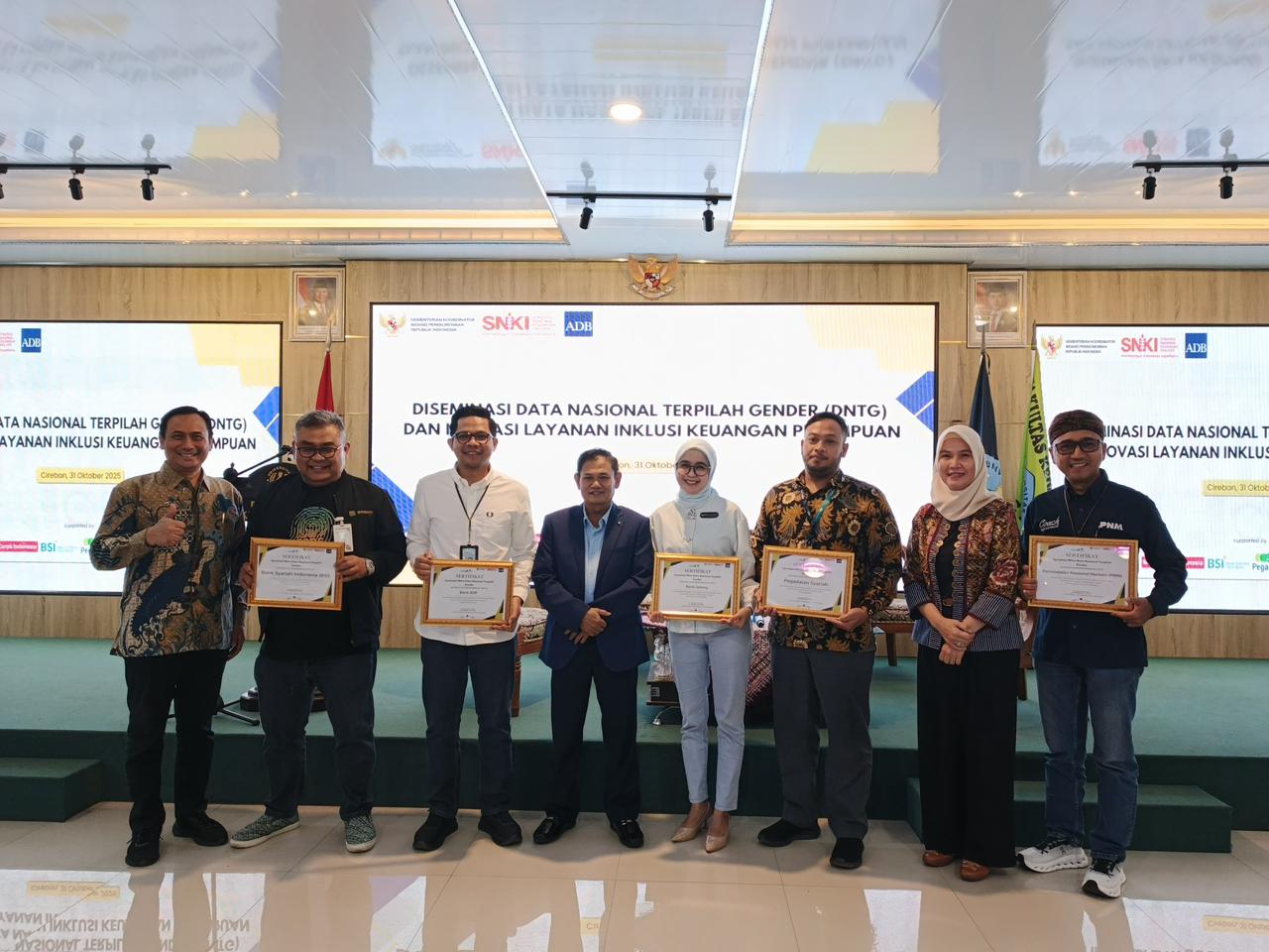 Bank BJB mendapatkan apresiasi edukasi PMI Perempuan dari Kemenko Perekonomian.