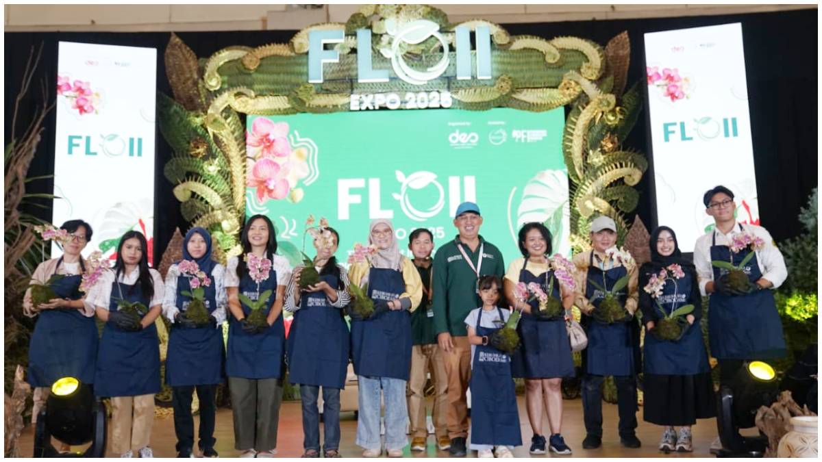 Ajang Floriculture Indonesia International (FLOII) Expo 2025 yang mendapat dukungan BRI.&nbsp;