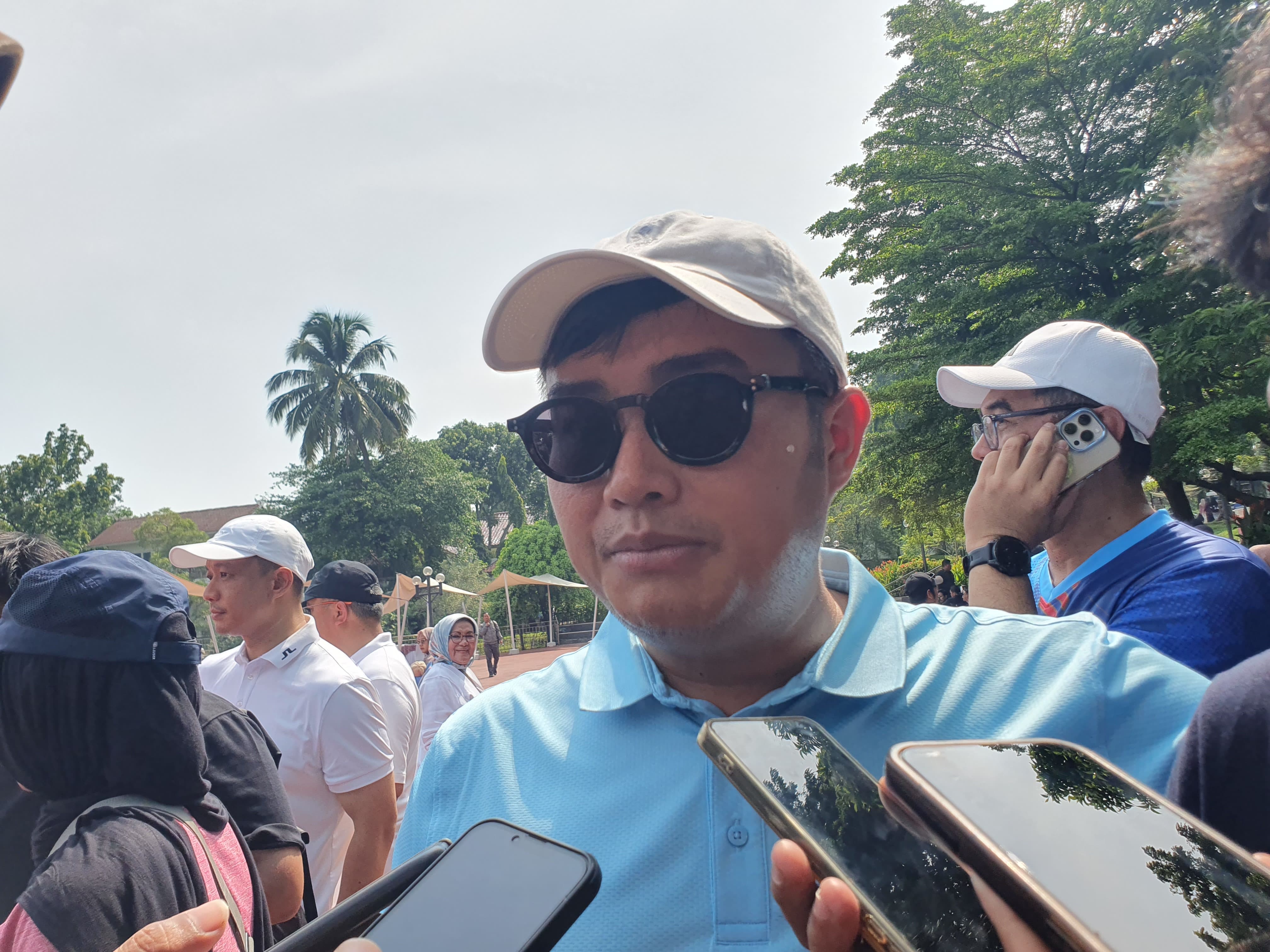 Ketua DPRD Kabupaten Bogor, Sastra Winara saat menyampaikan keterangan.