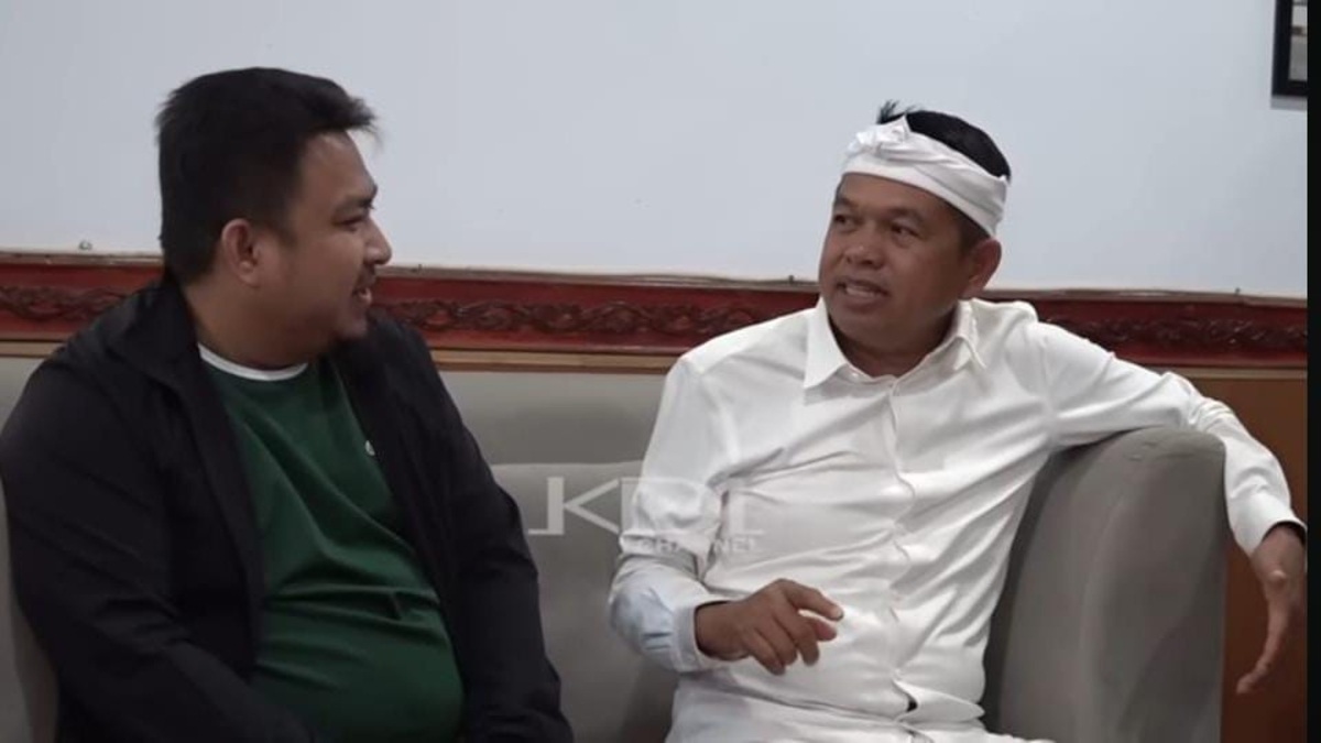 Gubernur Jawa Barat Dedi Mulyadi saat membahas rencana bangun jaringan air bersih.