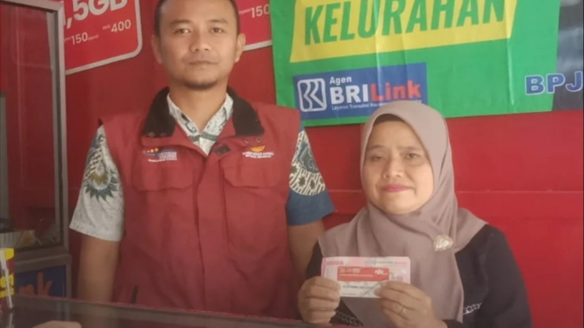 Ilustrasi pengambilan dana bansos BPNT oleh KPM.