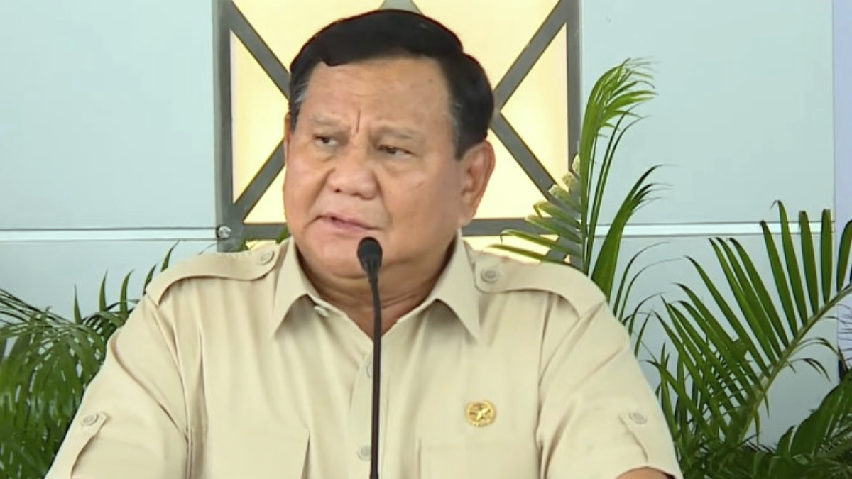 Presiden Prabowo Subianto meresmikan Stasiun Tanah Abang Baru, Jakarta, 4 November 2025.