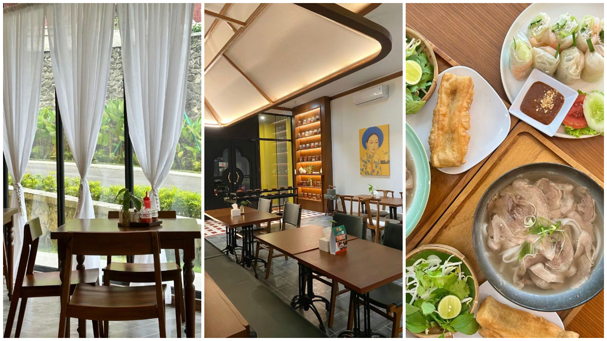 Suasana Viet 24 di Summarecon Bogor dan beberapa menu yang disediakan.