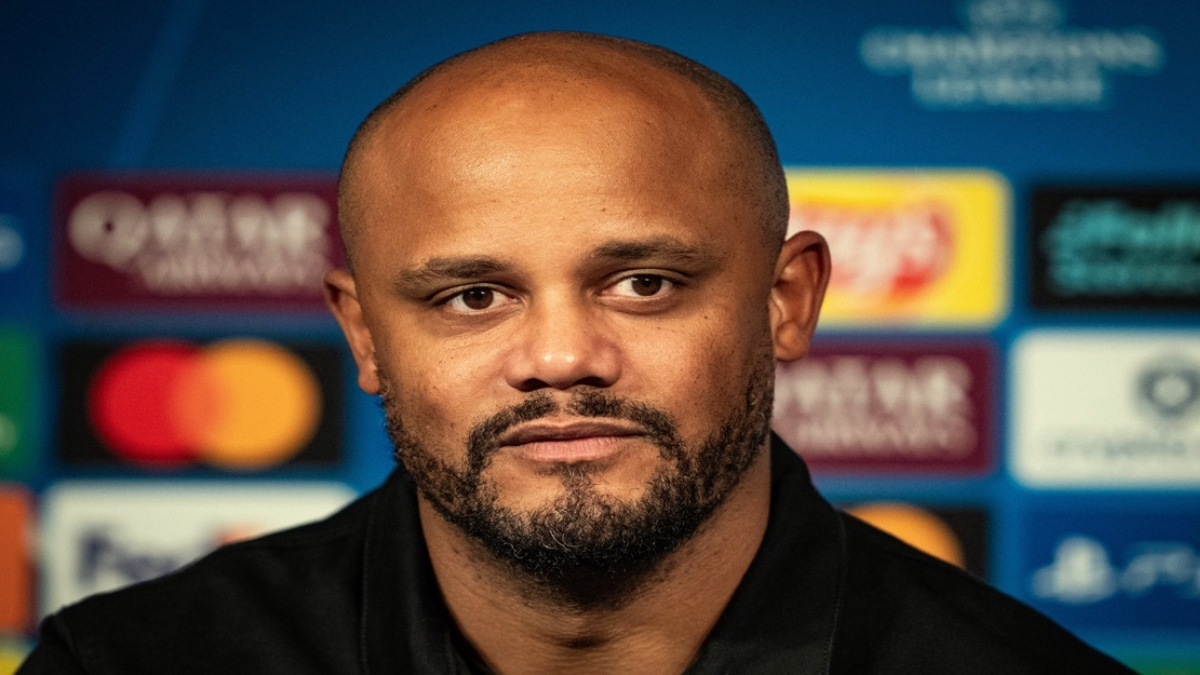 Vincent Kompany dalam konferensi pers jelang laga hadapi Paris Saint-Germain.