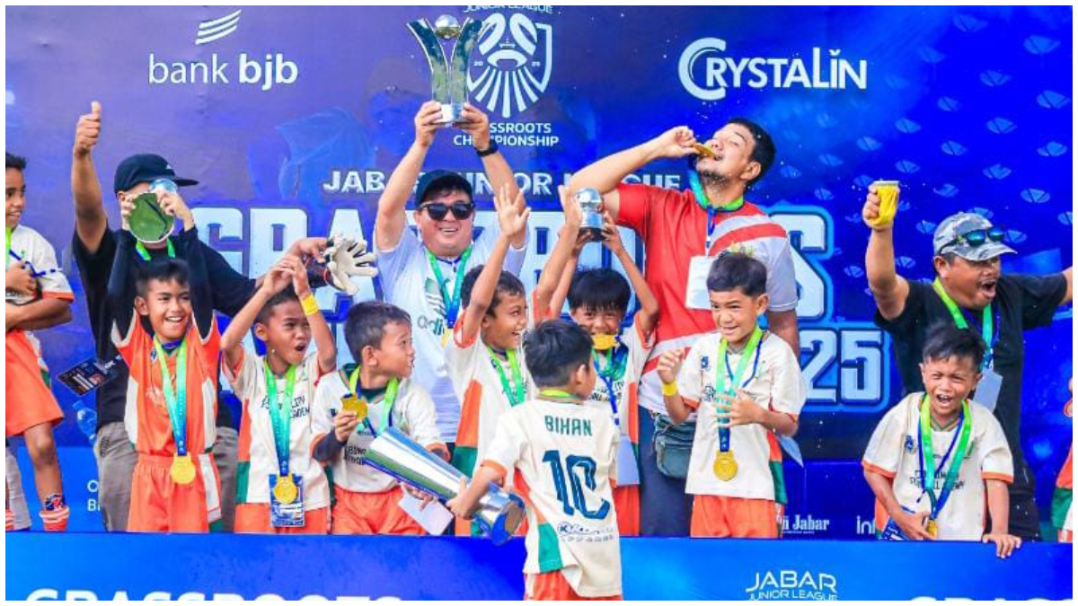 Cibinong City Juara 1 KU-9 Jabar Junior League Grassroots 2025 di Bogor