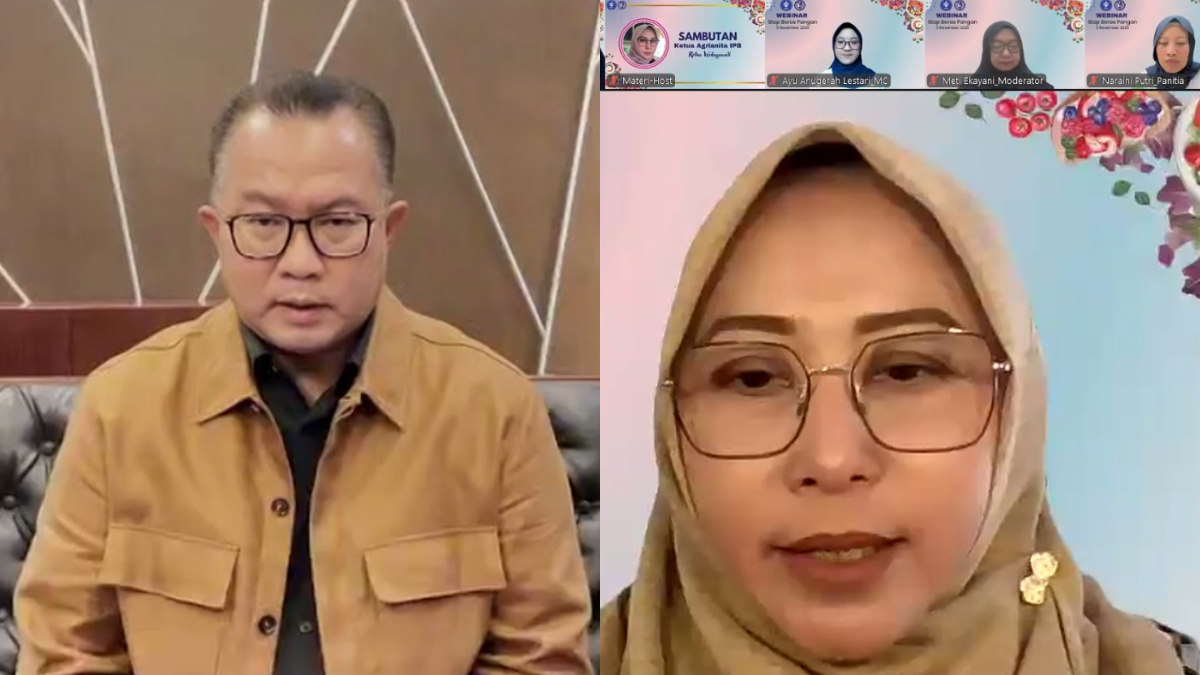 Agrianita IPB University menyelenggarakan Webinar Nasional bertema Stop Boros Pangan pada Rabu, 5&nbsp;November 2025 yang juga turut dihadiri Rektor IPB Prof Arif Satria.&nbsp;