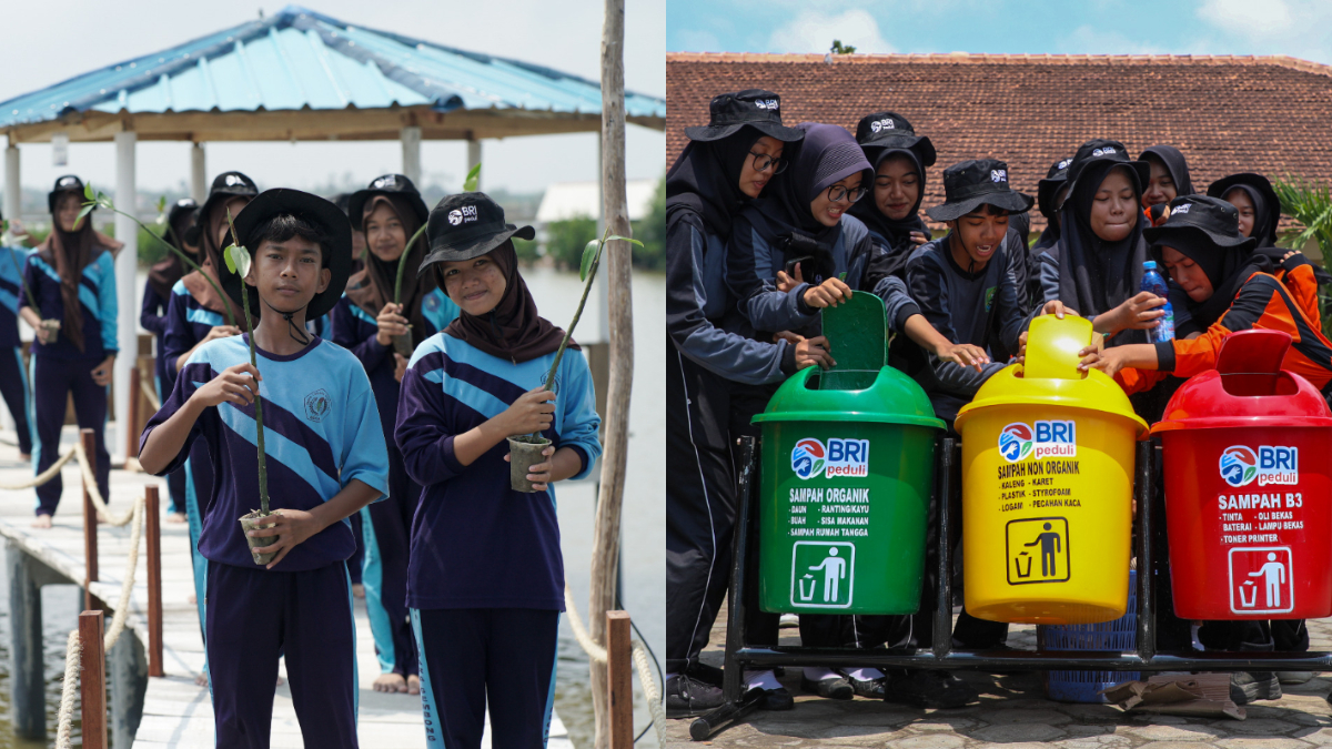 BRI Peduli&nbsp;menggelar&nbsp;edukasi dan aksi mitigasi perubahan iklim bagi pelajar sekolah.