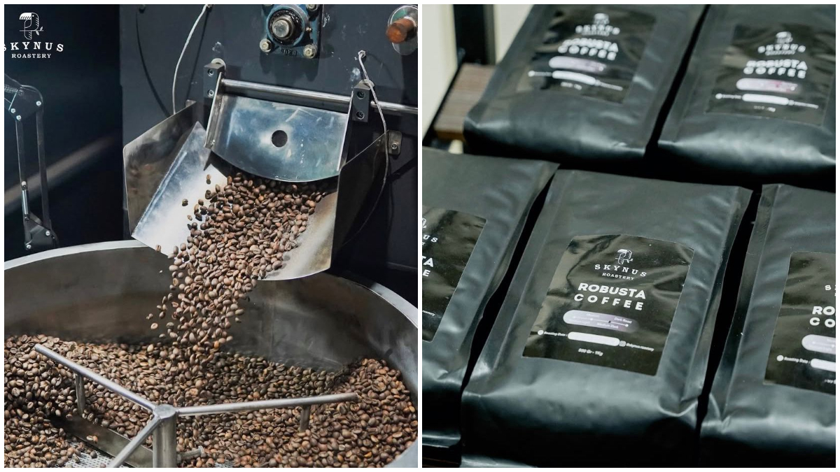 Proses roasting biji kopi Skynus Roastery