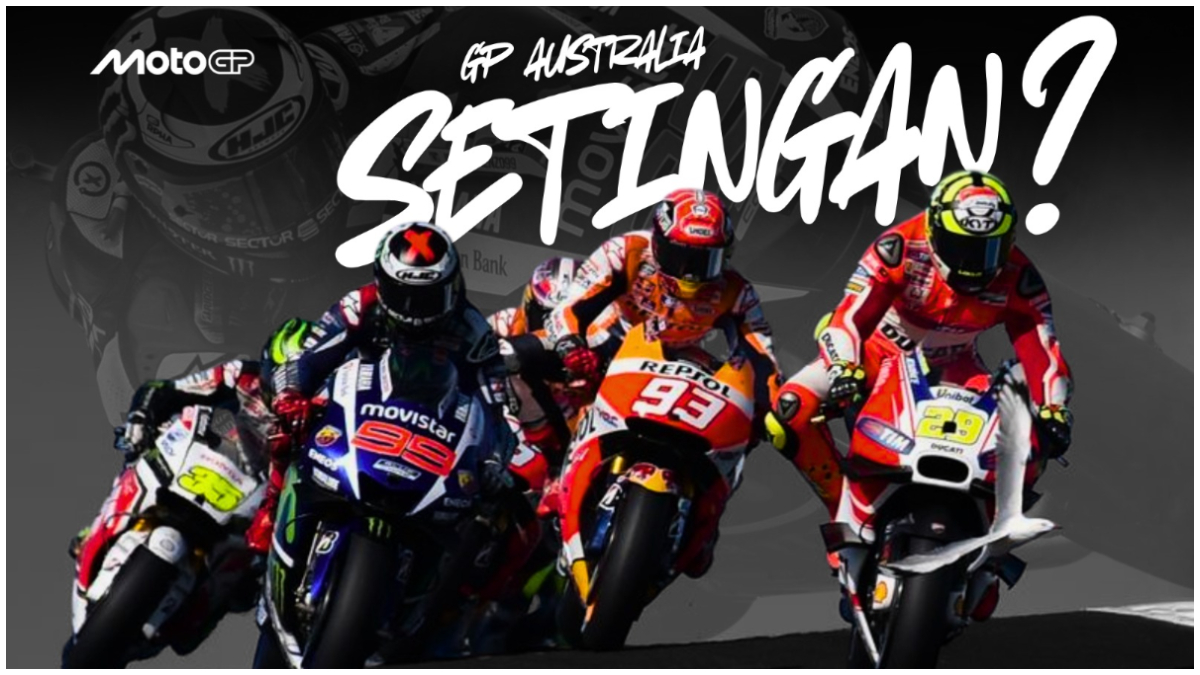 Pertarungan sengit balapan MotoGP di Sirkuit Philip Island Australia pada 2015 lalu.