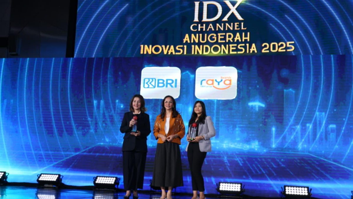 BRI menerima penghargaan Anugerah Terbaik Sektor Keuangan Kategori Produk dan Model Bisnis dalam ajang IDX Channel Anugerah Inovasi Indonesia 2025.
