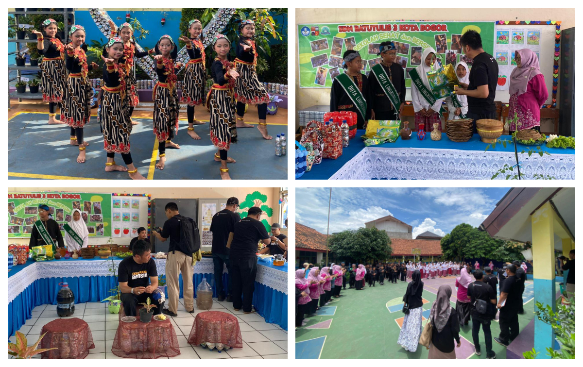 Juri kehormatan Bogorku Bersih saat melakukan penilaian di SDN&nbsp;Batutulis&nbsp;3, Kota Bogor.