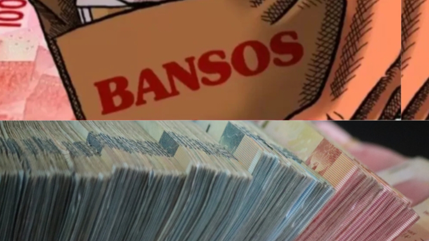Ilustrasi uang bansos BPNT dan BLT Kesra.