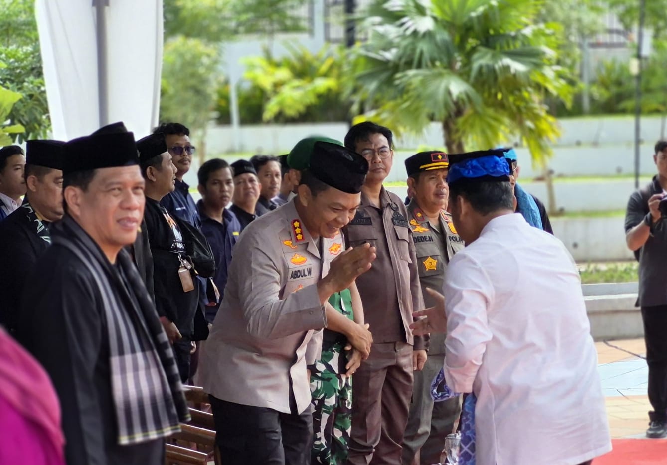 Kapolres Metro Depok Kombes Pol Abdul Waras saat menghadiri kegiatan BBGRM&nbsp;Kota&nbsp;Depok.
