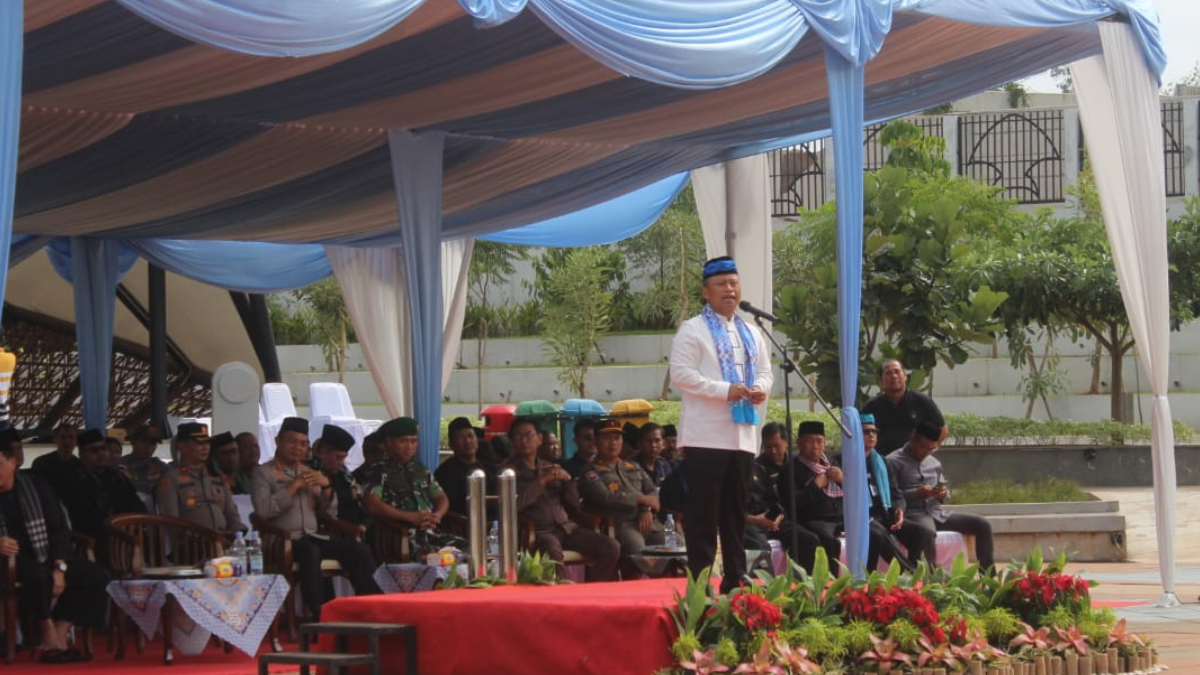 Wali Kota Depok Supian Suri saat memberikan sambutan dalam BBGRM 2025.