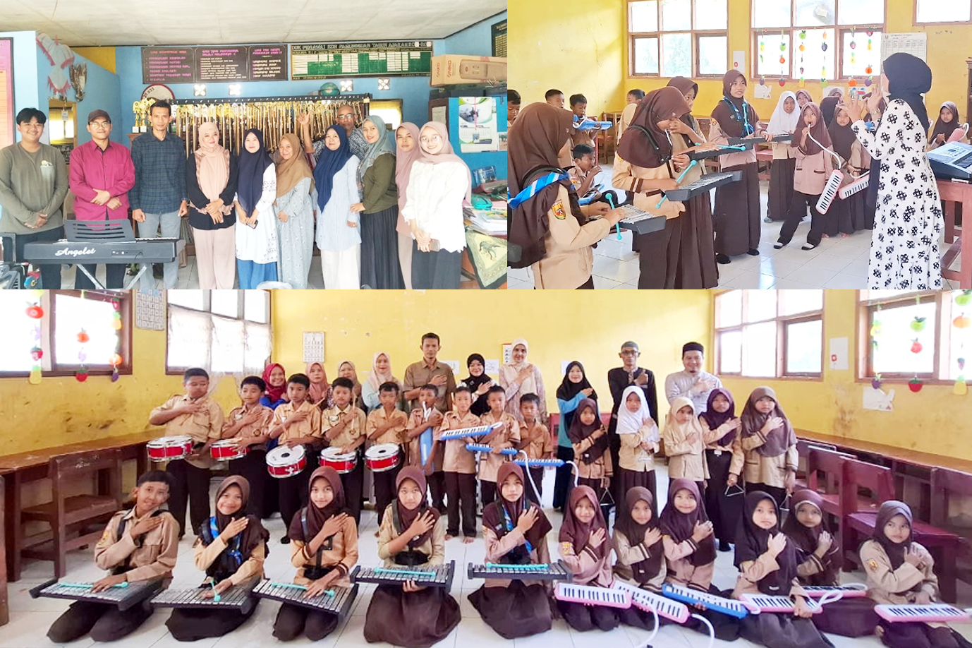 Dosen PGSD Unida Bogor latih alat musik teman ABK.
