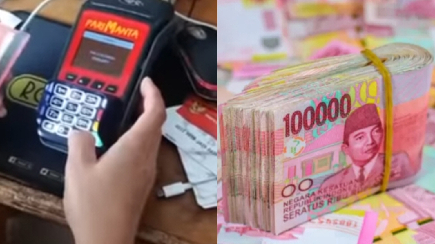 Ilustrasi hasil pengecekan saldo bansos PKH BPNT.