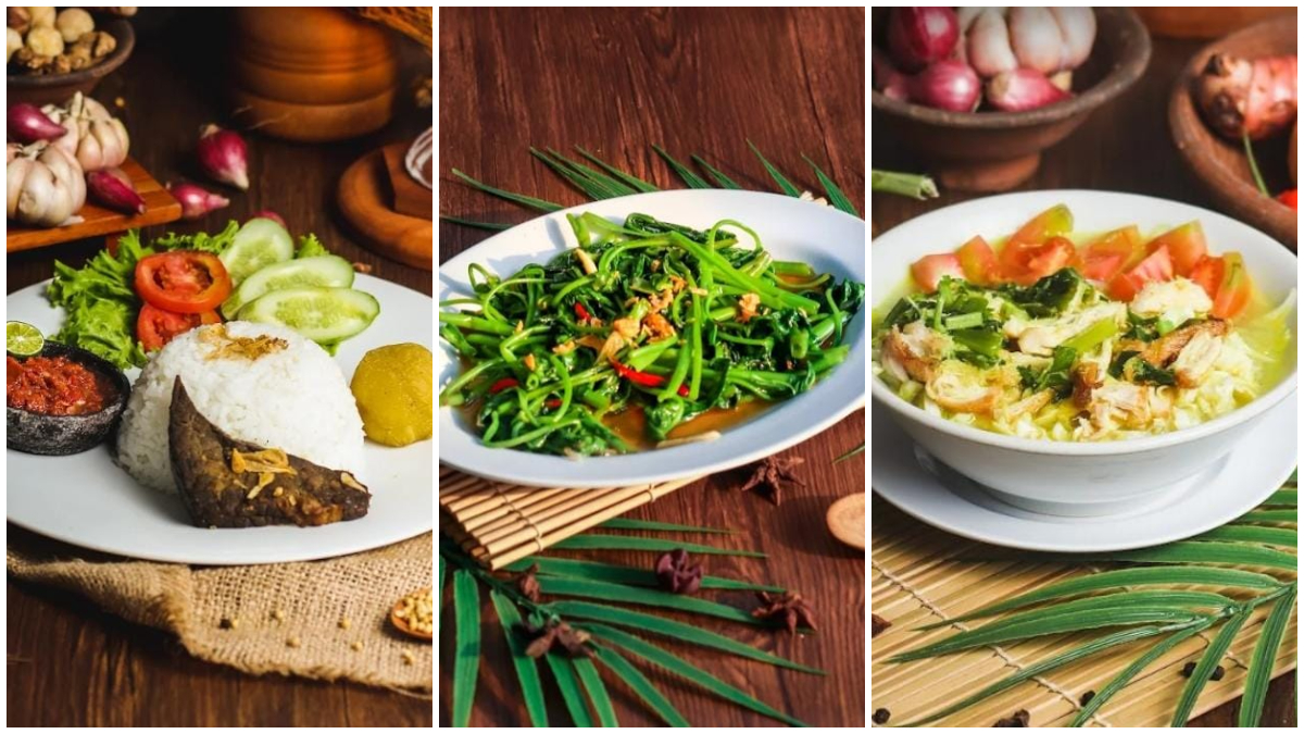 Sejumlah menu yang disajikan di Kedai Boboko.