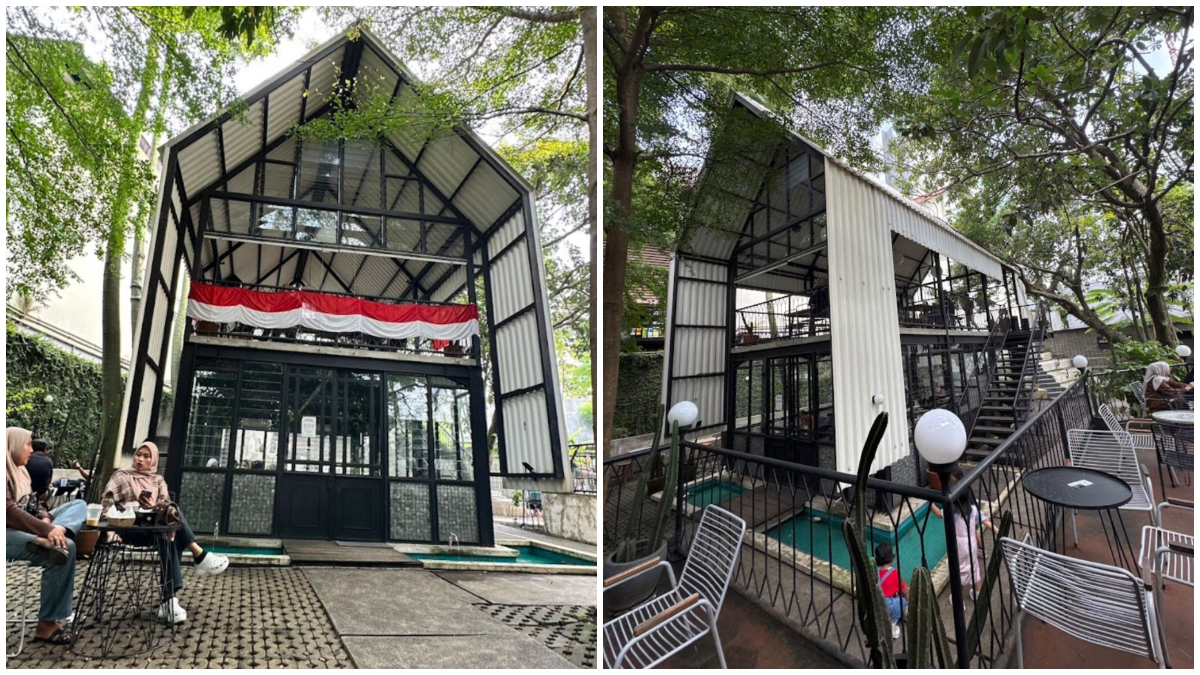 Suasana Kopi Nako Yasmin di di Jalan KH. R. Abdullah Bin Nuh, Kota Bogor.