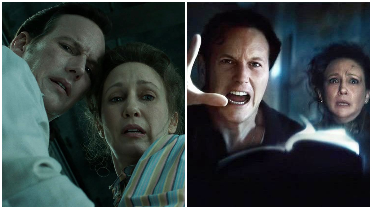 Cuplikan film horor legendaris, The Conjuring.