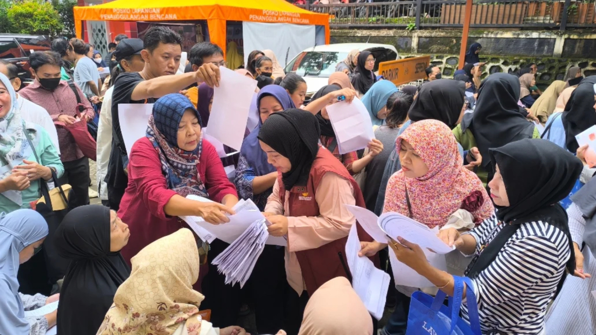 Ilustrasi penyaluran bansos PKH BPNT