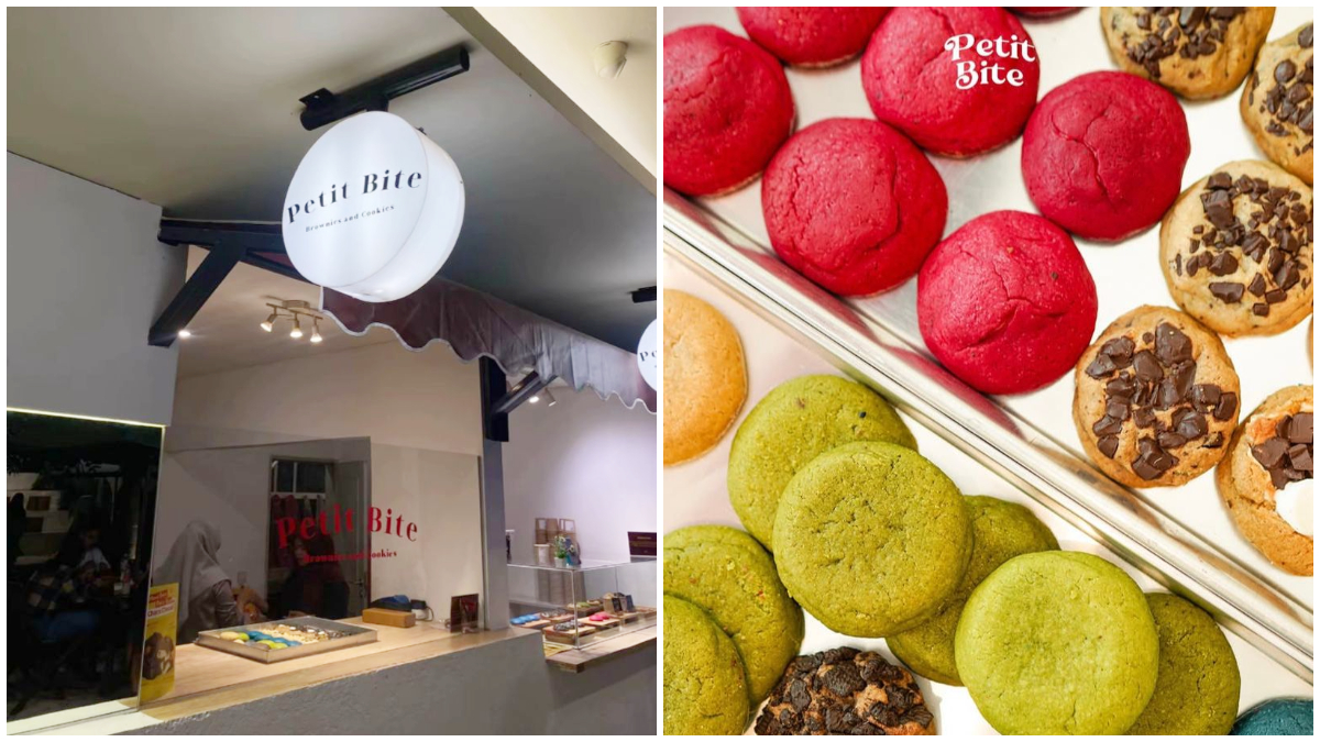 Store Petit Bite yang berada di societeit Bogor dan beragam kuenya.
