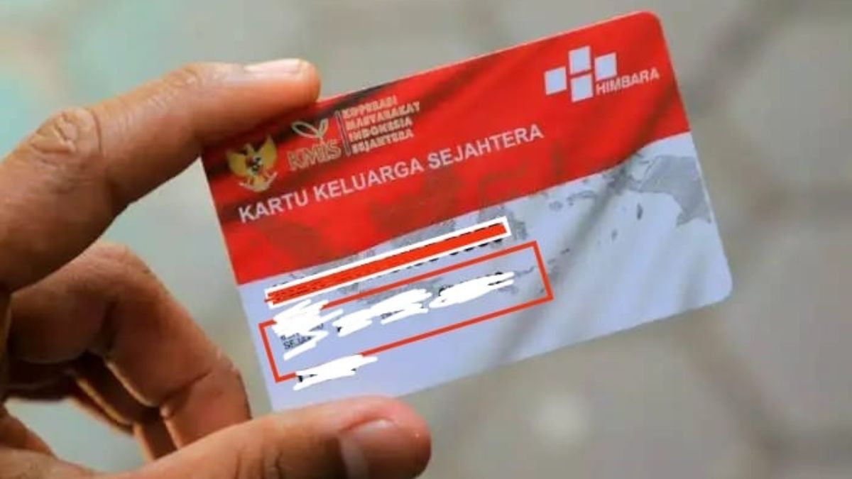 Ilustrasi&nbsp;Kartu Keluarga Sejahtera (KKS) penerima bantuan sosial (bansos).&nbsp;