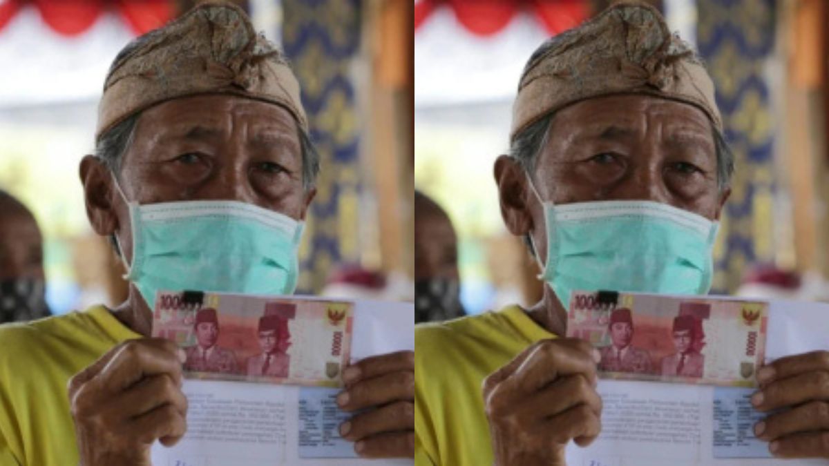 Ilustrasi: Pencairan bantuan sosial (bansos) kepada KPM.