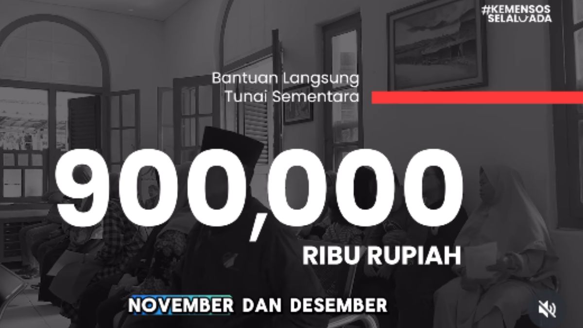 Ilustrasi bansos BLTS Kesra Rp900.000