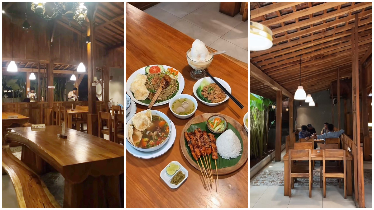 Suasana Omah Isoku di Jl. Raya Kemang Parung Bogor dan menu yang disajikan.