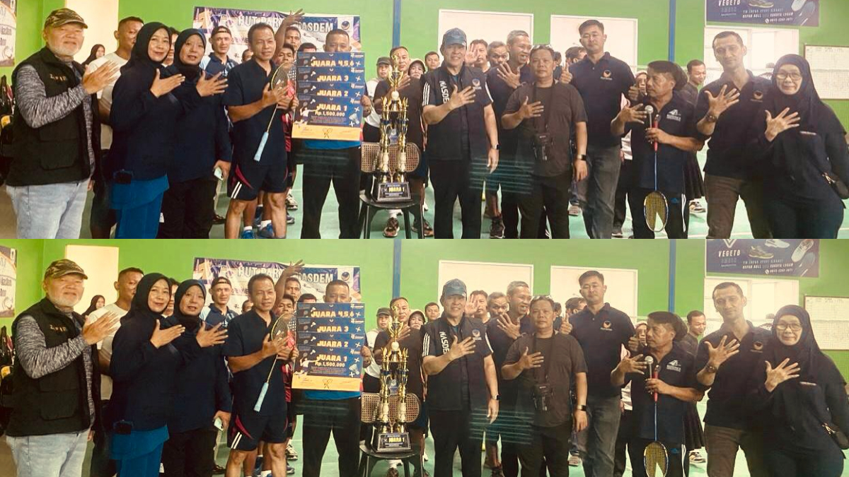 Peringati HUT ke-14 Partai NasDem, DPD Partai NasDem Kabupaten Bogor selenggarakan Tournament Badminton antar Dapil